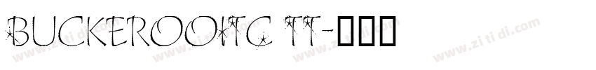 BuckerooITC TT字体转换